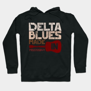 Mississippi delta blues vintage music festival distressed Hoodie